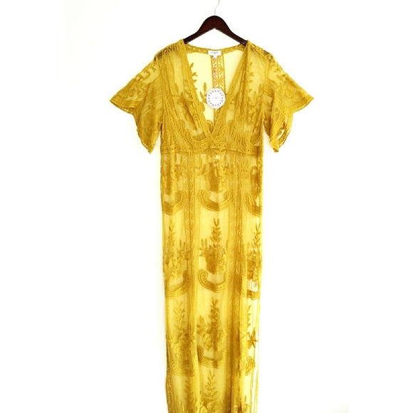 LAST 2! Umgee Boho Embroidered Lace Maxi Dress - Picture 9 of 11